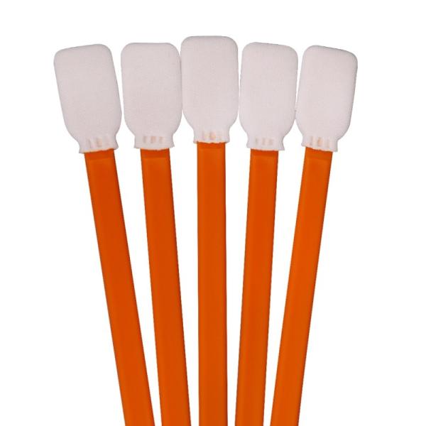 Cheap Double Layer Rectangle Head Laser Sealed Printer Head Cleaning Class 100 Knitted Polyester Tip Cleanroom  Swabs for sale