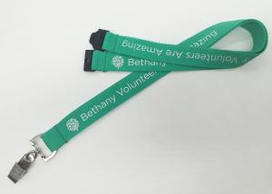 Quality Mint Green Lanyard / Screen Printed Lanyards With Environmental Protection Material wholesale