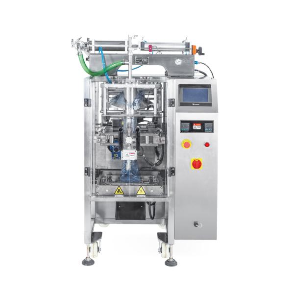H1.7m Salad Dressing Automatic Liquid Packing Machine 170mm Grease Pouch Shilong