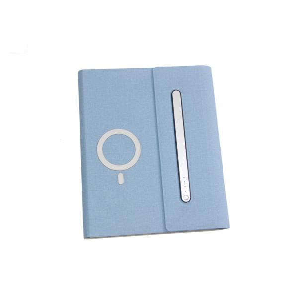 Cheap A5 Smart PU Leather Diary Notebook , Daily Planner Notebook With Power Bank for sale