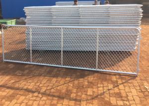 China Durable Practical Chain Link Fence Sliding Gate / Adjustable Chain Link Gate on sale