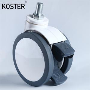 Convenient Return Refunds Medical ABS Locking Polyethylene Caster With Zinc Plated