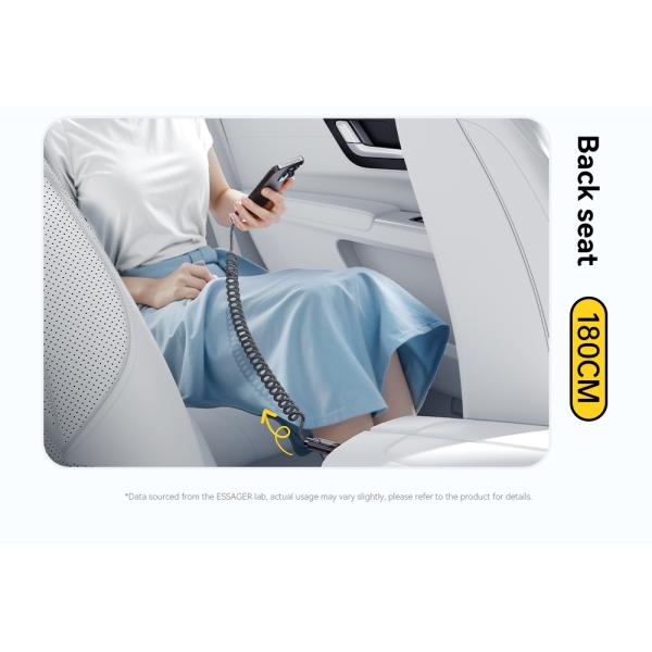 ESSAGER ES-X66 60W 100W Spring Style USB C to USB C Cable USB C PD