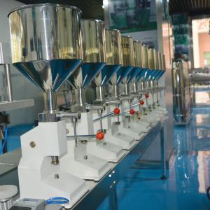 China Manual Filling Machine (5~50ml) for Shampoo Lotion Cream Yoghourt Honey Stick Paste Filling Machine Manual Paste Filler on sale