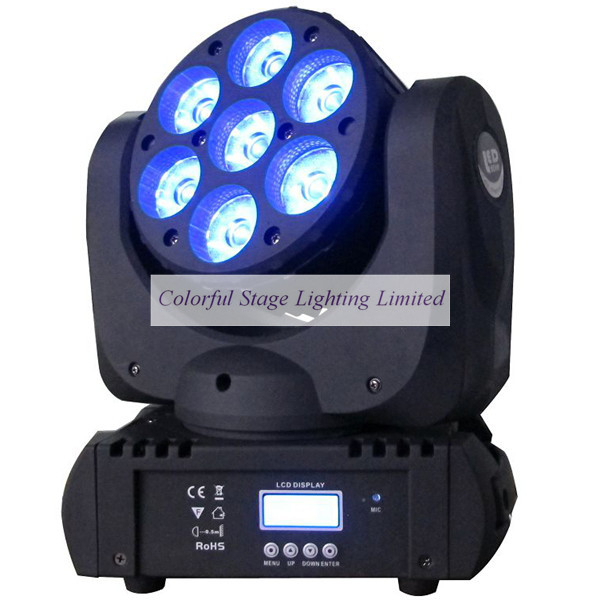 Best selling 7x12W OSRAM RGBW 4in1 Beam LED Moving Head