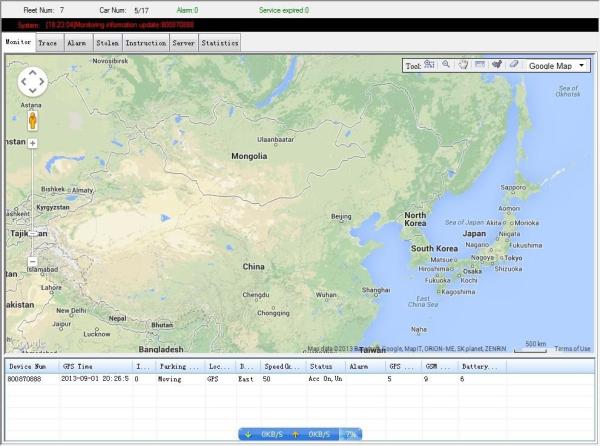 Cheap All Maps Web Based GPS Vehicle Tracking System Software Support Multi Language for sale