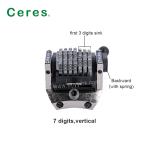 Leibinger Numbering Machine Parts GTO Offset Machine 7 Digits Backward Gothic