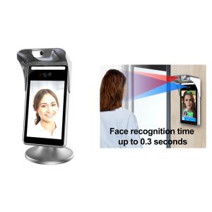 Quality Touchless 300ms Linux Face Recognition Terminal Access Control Thermometer wholesale
