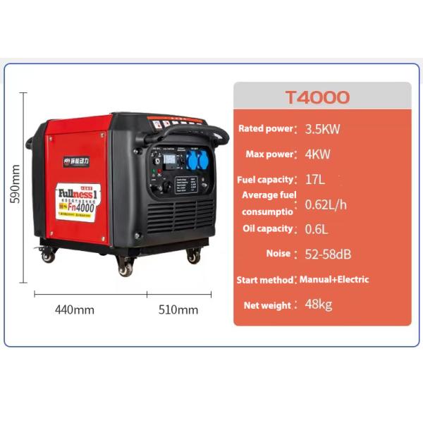 Inverter Gasoline Generator 1KW 2KW 2.5KW 3KW 4KW Digital Variable Frequency Silent Generator