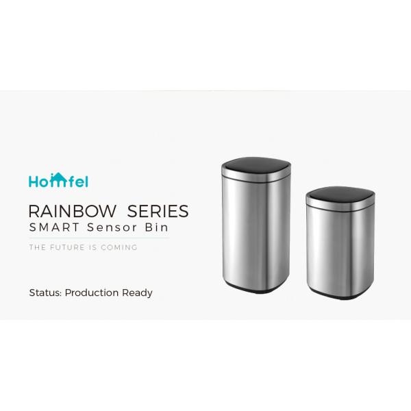 Stylish Big Capacity Household Motion Sensor Trash Bin with Automatic Function and Stainless Steel Design