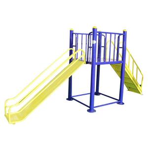 Quality 1.7m Commercial Outdoor Fitness Equipment , TUV Outdoor Plastic Slide wholesale