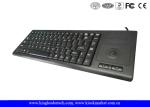 Plastic Industrial Computer Keyboard With Function Keys And Integrated Trackball