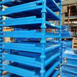 Portable Steel Pallet Stacking Rack Folding Metal Pallet Box Stack Rack