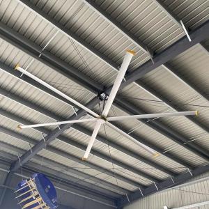 China 24ft Industrial Ceiling Fan With Outer Rotor Permanent Magnet Brushless DC Motor on sale