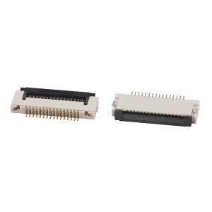 China 1.5H Right Angle 0.5mm Pitch FPC Connector SMT ZIF Type 4-60Pin on sale