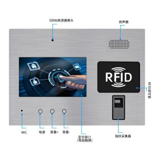 China Android AIO RFID Fingerprint Reader Panel PC Touchscreen Multi Mounting Methods on sale