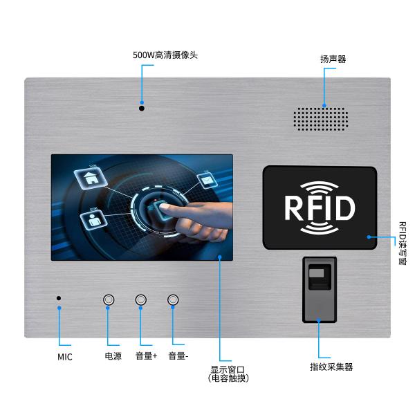 Cheap Android AIO RFID Fingerprint Reader Panel PC Touchscreen Multi Mounting Methods for sale