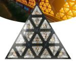 DMX RGBW Triangle Led Matrix 16x30W 576*0.3W RGB Background Triangle Effect