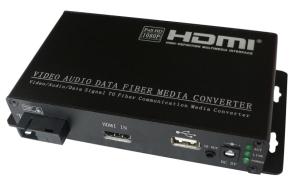 Quality KVM(HDMI with USB) to fiber multiplexer,HDMI with USB over fiber extender,singlemode,SC wholesale