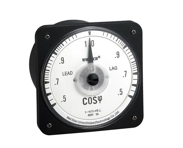 Cheap High Precision Analog Power Factor Meter Round Type Marine Application 1% Accuracy Class for sale