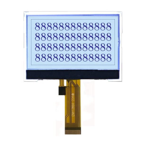 Cheap White LED LCD STN Screen With 1/64 Duty Drive Method Easy To Read for sale