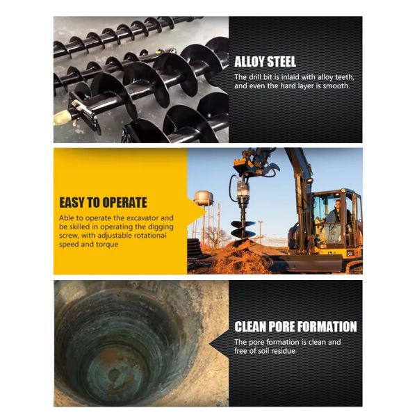 Customized 5-40ton Screw Pile Driver Excavators & Deep Hole Drilling Rigs Excavator Machine Digger Auger Screw Pile Driver Ground Screw Drilling For