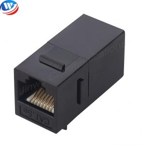 China ISO9001 Rj45 Shielded Jack ABS Cat5e Keystone Jack Inline Coupler Connector Adapter on sale