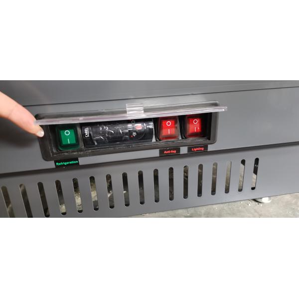 3000mm 4 Solid Door Display Freezers 3120mm Cabinet Height 2080 Remote Type