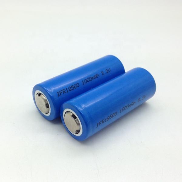 ICR18500 Cylindrical Lithium Ion Battery 1000mAh 3.7V Rechargeable