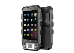 China UHF RFID Handheld Reader Rugged With Fingerprint / 1D 2D Barcode Scanner And NFC Reader on sale