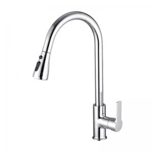China 360 Rotating Pull Out Sprayer Kitchen Faucet Polished Surface on sale