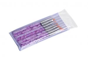 Quality Purple Acrylic t Nail Art Brushes Striping Brush Nail Art For Beginners wholesale