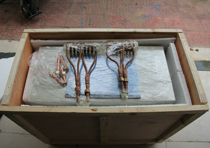 Induction heating machine for brazing tools, drill pipe, induction hardening wheels, axle, gears and metal forging