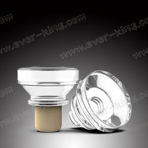 China OEM Custom Crystal Wholesale Glass Bottle Stopper With Polymer on sale