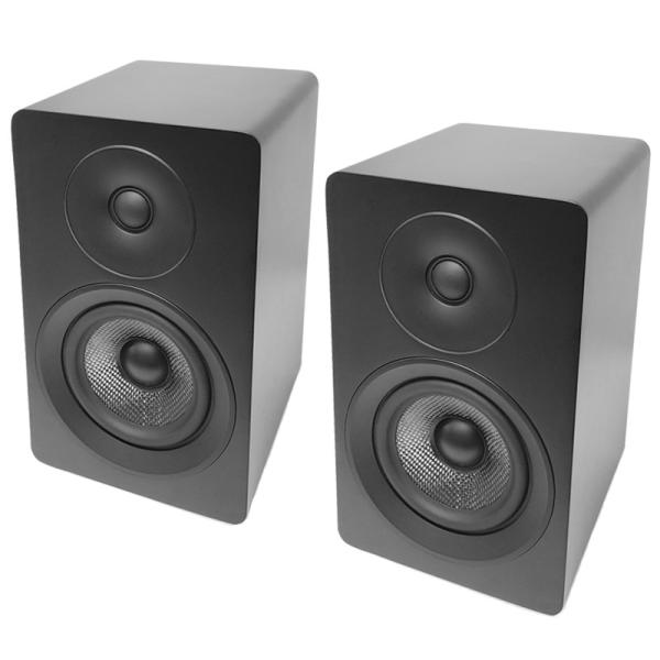 2 Way Stereo Passive Bookshelf Speakers With Bass Port Wooden Home Theater System Speakers