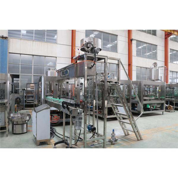 Piston Vacuum Milk Bottle Filling Machine Medium Size With Belt Conveyor
