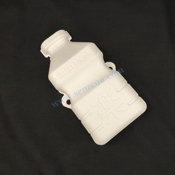 Factory customizes Japanese-style pulp molding packaging for milk, which is eco-friendly, sterile, food-grade, moisture-proof and drop-resistant.