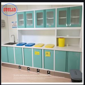 Quality Hospital Furniture Disposal Cabinet Wall Mounted Clinic Stainless Steel Slider 110 Degree Hinge wholesale