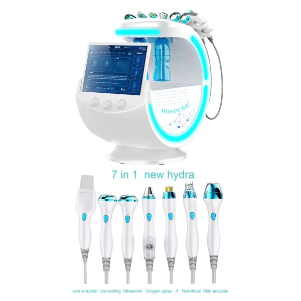 Intelligent Hydrafacial Dermabrasion Machine 7 In 1 Hydra Machine Stationary