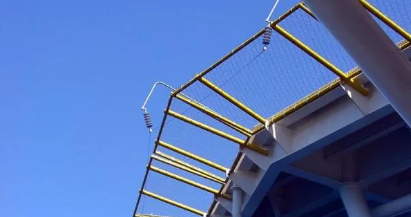 Diamond Shape Hole Perimeter Safety Netting Mesh 1.5 M 2 M 2.2 M 2.5 M For Helipad