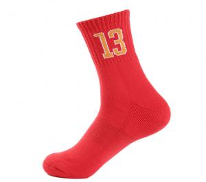 China Red Men Basketball Sock Girl Sports Socks Towel Bottom Football Compression Socks on sale