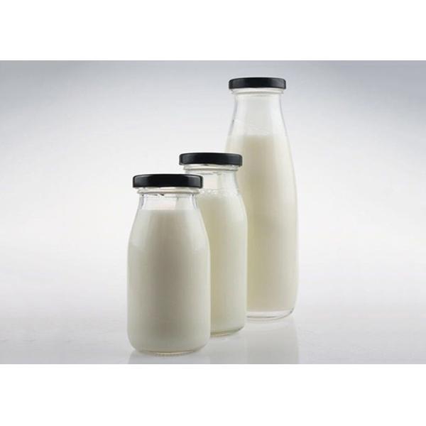 200ml 250ml 350ml Glass Juice Bottles , Unique Glass Drinking Bottles