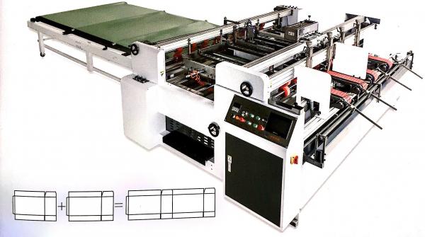 Cheap High Speed Semi Automatic Ab Gluer Machine 2300/2600 For Corrugation Board Pasting And Gluing for sale