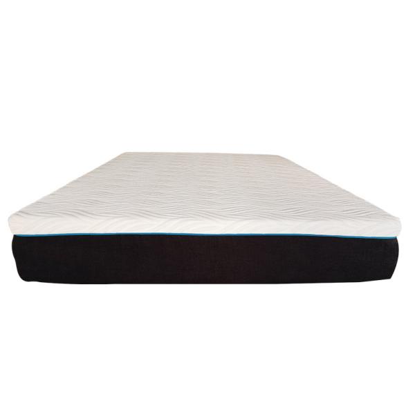 Cheap 8" Memory Foam 2 Layer Gel Mattress Topper With Removable Cover for sale