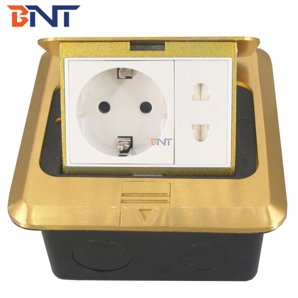 Pop Up Type Copper cover electrical floor mounted socket outlet box