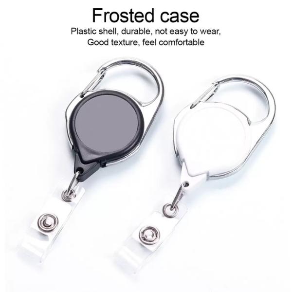 Custom Double-Sided Sublimation Lanyard Clips Heat Transfer Keychain Clip For ID Badges Keys Backpacks