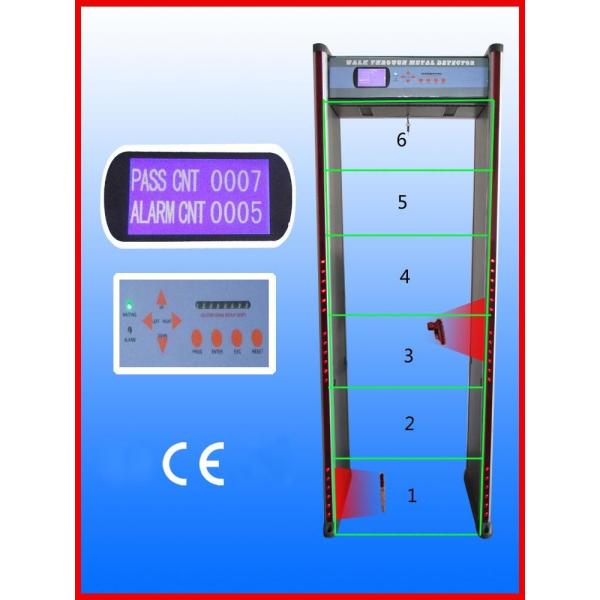 Walk through Metal Detector door，Door frame metal detector, JLS-200C(6 Zones&LCD display)