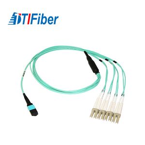 Buy cheap 1-24 Fiber MPO/MTP Fiber Optic Patch Cord 10G 50/125µM OM3 Various Lengths from wholesalers