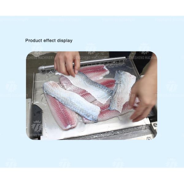 50PCS/Min Desktop Fish Processing Machine Grass Carp Peeler