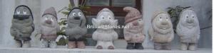 Quality Seven Dwarfs Granite Statues, Polished, 1 or more kinds granites mixed, Suits for Garden wholesale